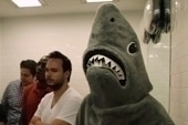 Shark Invades Men's Room
